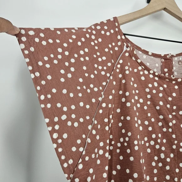 Kindred Bravely Pink White Polka Dot Universal Labor and Delivery Gown 1X - Picture 4 of 12